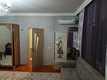 Недвижимость: 1 otaqlı mənzil – tam mebel və texnika ilə - Otaq: geniş zal, pəncərə — 4