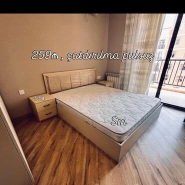 taxt sumqayıt: Yeni, İkinəfərlik çarpayı, Bazasız, Matras ilə — 15