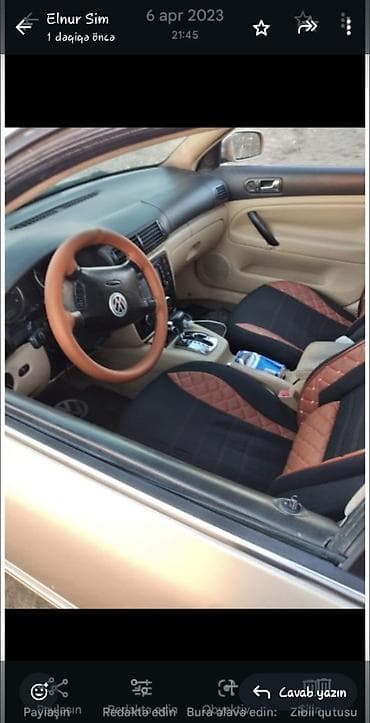 lada kalina 2008: Volkswagen Passat sedan – qızılı rəng. Xüsusiyyətlər: ili 2002 hec — 5