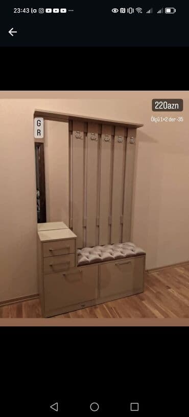 dehliz skaflari: Yeni, Açılan, 2 qapılı Düz dolab, Dəhliz dolabı, Türkiyə — 29