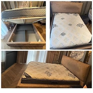 Taxt ortopedik matrasla 330azn təcili satılır Olculer Eni 1.35 uzunu 1 — 1