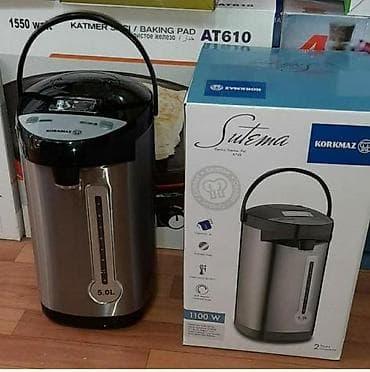 Samovar termopot Korkmaz Sutema Türk istehsali 1100 watt 5 litr