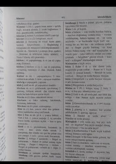 lüğət dəftəri: Alman azerbaycan luget — 2