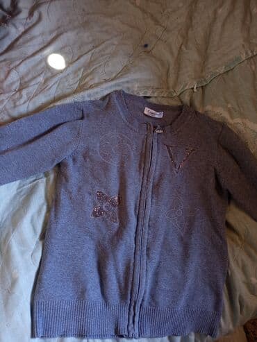 детские вязаные безрукавки: Uşaq kardiqanı – Casapieni Kids - Rəng: tünd boz - Model: boğazı — 2