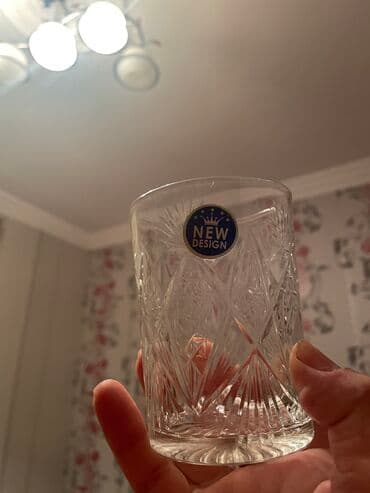 yuxuda xrustal qab görmek: Stəkanlar, Xrustal, 6 ədədli dəst, 200 ml, Rusiya — 3