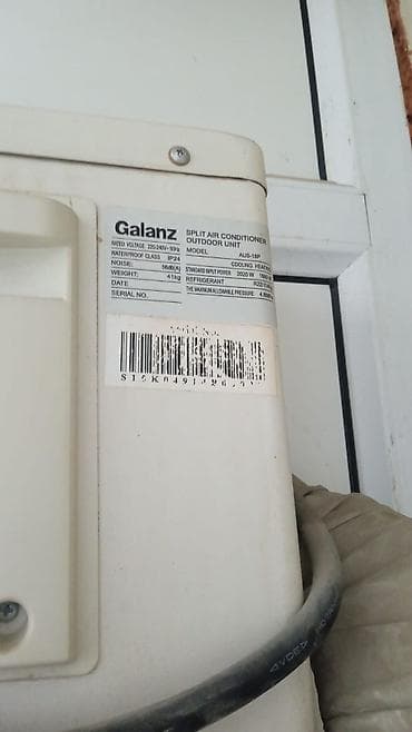 su kondisaner: Galanz split kondisioner – model AUS-18P (divar tipli, indoor/outdoor — 3