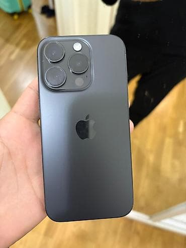 iphone 15 pro qiymet: IPhone 15 Pro, 128 GB, Black Titanium, Face ID — 1