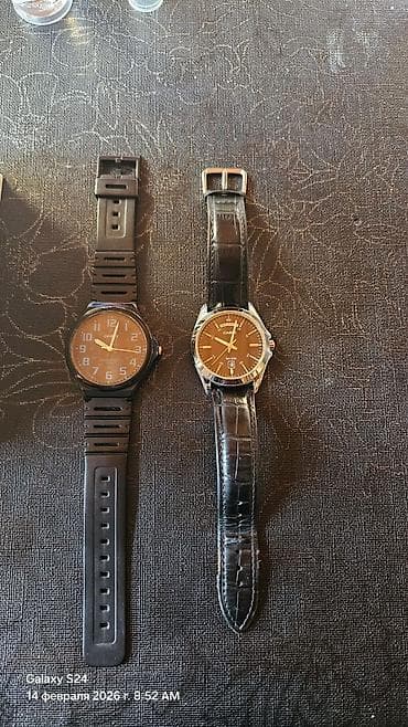 vozol 6 k: 2 ədəd original Amerikadan gəlmə casio kişi saatı. paslanmaz — 2