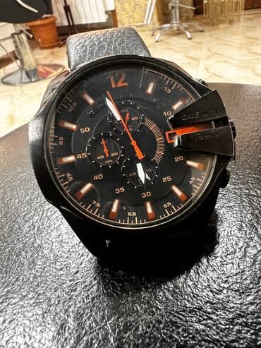 İşlənmiş, Qol saatı, Diesel, rəng - Qara