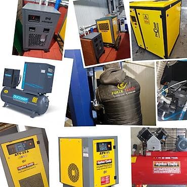 Vidalı və porşunlu hava kompressorlarının satışı təmiri və servis