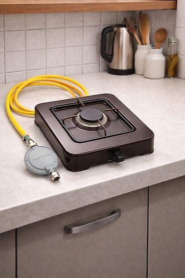 газ печи: Газовая печь Настольная, 1 конфорки, Б/у — 1