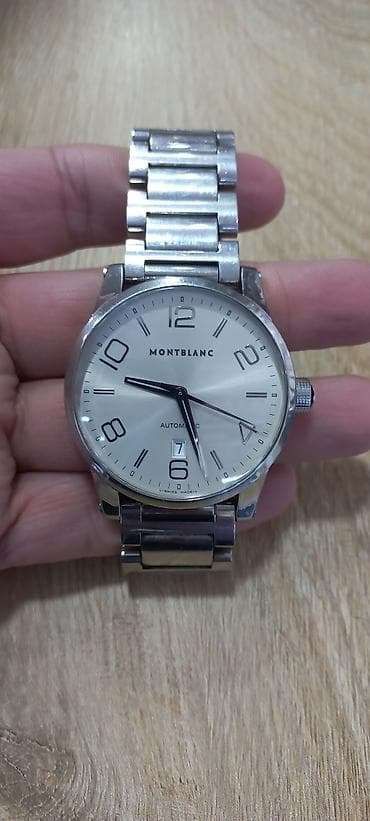 monika berde: İşlənmiş, Qol saatı, Montblanc, rəng - Gümüşü — 1