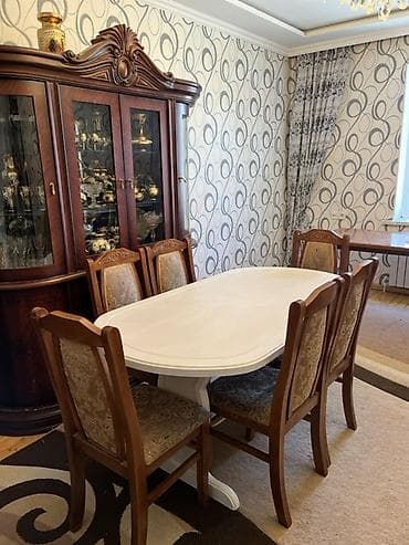 Столы и стулья: Для гостиной, Нераскладной, Овальный стол, 6 стульев — 5