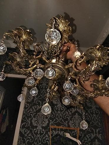 Çılçıraq, 8 lampa, Metal — 3