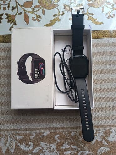 Smart saat, Smart, Sensor ekran, rəng - Qara