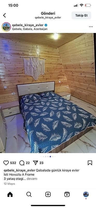 mini evler: Qəbələdə A-Frame dizaynlı günlük kirayə ev - Yer: Qəbələ, Azərbaycan — 5