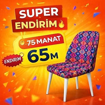 2 ci el taxt: Qonaq otağı üçün, Yeni, Qatlanmayan, Stul — 1