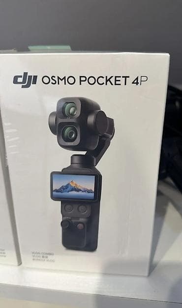 cib mademi: DJI Osmo Pocket 4p – Tecili satilir Xüsusiyyətlər: - 3 oxlu mexaniki — 8