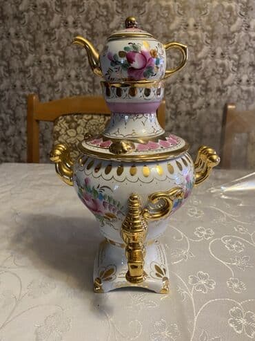 набор художника бишкек: Çay dəsti, rəng - Ağ, Farfor — 2