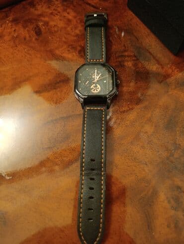 купить часы orient: Kişi qol saatı – kvadratlaşdırılmış səkkizkünc qara korpus — 2