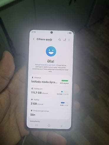 Mobil telefon və aksesuarlar: Samsung Galaxy S21, 128 GB, rəng - Boz, Face ID — 6