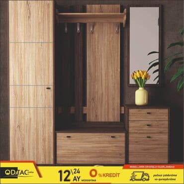 Dolablar: Yeni, Açılan, 1 qapı Düz dolab, Dəhliz dolabı, Azərbaycan — 1