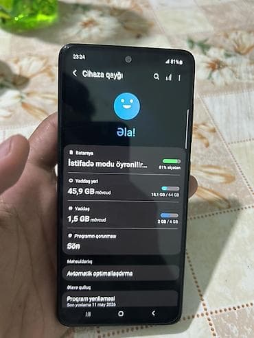 redmi note 14 2 el: Samsung Galaxy A51, 64 GB, rəng - Qara, İki sim kartlı, Face ID, Sənədlərlə — 3