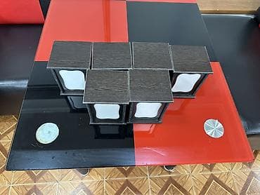 ev esyalarl: 1 ededi 10 azn elimizde coxdu Dekorativ masa üzəri çay-şamlan/şamdan — 1