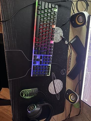 redmi buds 6 active: RGB işıqlı kompüter aksesuarları dəsti Full setup = 35 azn — 2