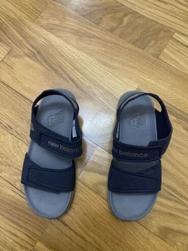 supinatorlu uşaq səndəlləri: New Balance uşaq sandalları - Rəng: tünd göy qayışlar, boz altlıqlar — 4