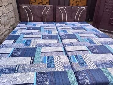 şəxsi əşya: Təzə çarpayılar. 1 nəfərlik çarpayılar 60manat. 2 nəfərlik taxt — 5