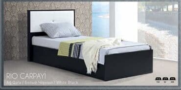 fab emulsiya: Новый, Односпальная кровать, Без подьемного механизма, С матрасом, Без выдвижных ящиков — 1