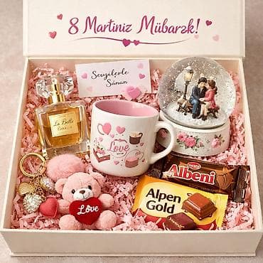 8 mart hediyeler: Hədiyyə qutuları – 8 Mart, doğum günü və xüsusi günlər üçün tematik — 1