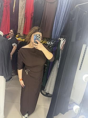 ince sepler: Qadın geyimi – qəhvəyi uzun don - Rəng: tünd qəhvəyi - Model — 2
