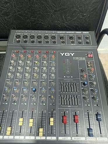 dynacord 2: Səsgücləndirici aktiv mixer YGY aparat Komplektdə: - YGY KST880 — 2
