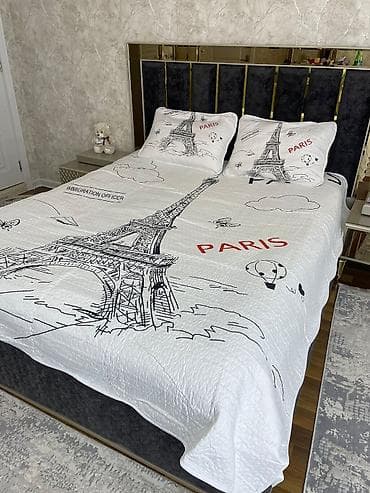 deko: Yataq üçün Yeni rəng - Ağ Yataq örtüyü, Pulsuz çatdırılma — 4