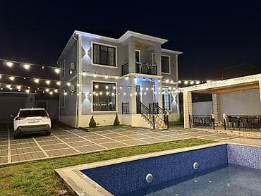 binede satilan evler: 240 kv. m, 7 otaqlı, Hovuzlu, Kombi, Qaz, İşıq — 2