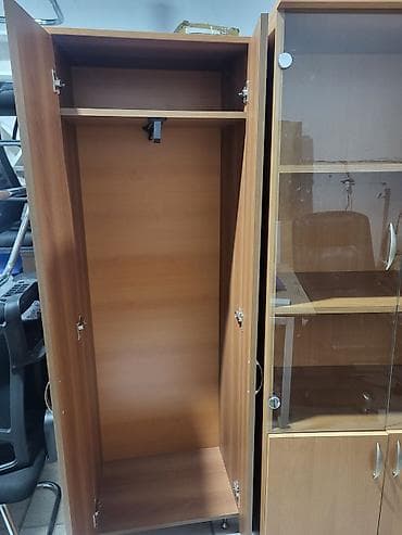 ucuz şkaflar: İşlənmiş, 2 qapılı, Qəhvəyi, Digər material, Açılan, Düz dolab — 2