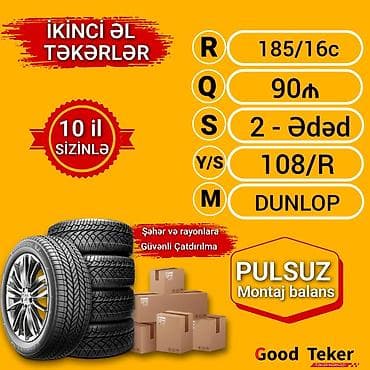 canqan avto: ✅ 185/16c Bir cüt yaxşı vəziyyətdə iki ədədin qiyməti 90Azn 🚗 Köhnə — 5