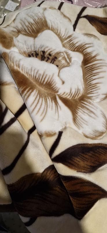 Pledlər: Yeni rəng - Qəhvəyi Mikrofiber Pled — 3