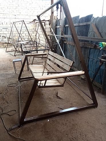 elif mebel: Texas uslublu yelləncək.60-60a profillə yıgılıb .zərli hammerton — 4