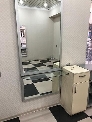 bərbər stolu: Gözəllik salonu üçün mebel dəsti - Qırmızı salon kresloları – — 7