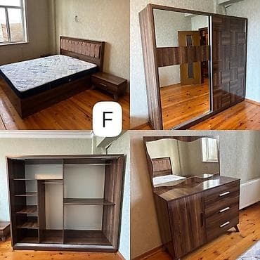 Mebel: İkinəfərlik çarpayı, Dolab, 2 tumba, Termo, İşlənmiş — 1