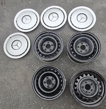 3 təkərli: İşlənmiş Disk təkər Mercedes-Benz 195 / 65 / R 15, 5 Boltlu — 2