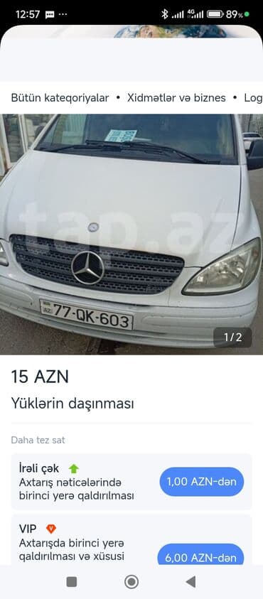 yuk masinlari sifarisi: Yükdaşıma xidməti - Şəhər içi və yaxın rayonlara yük daşınması - — 2