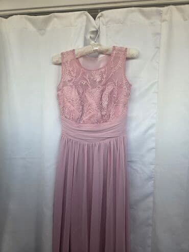 Jiletlər: Məhsul: Zərif pudra-çəhrayı gecə/ziyafət donu - Üst hissə: şəffaf tül — 3