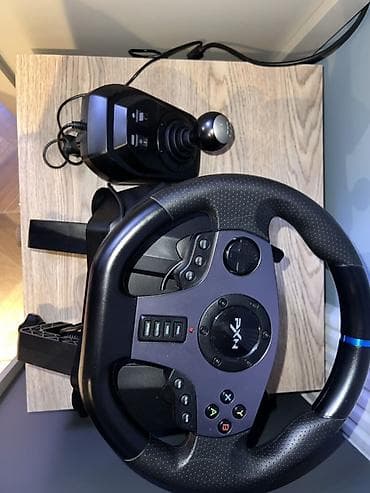 TV və video: PXN oyun sükan dəsti – sükan, ötürmə qolu və 3 pedallı modul - — 1