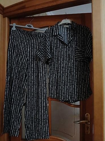 qar geyimi: Qadın pijama dəsti material ştapel əla vəziyyətdə - 2 parçalı dəst — 1