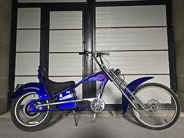 Elektrik Çopper velosiped. Velosipedin tək problemi batareyası xarab