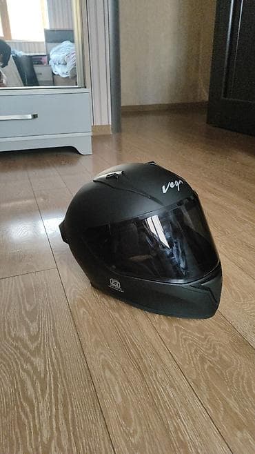 w210 kardan: Vega tam üzlü motosiklet dəbilqəsi - Rəng: mat qara - Tip: full-face — 1